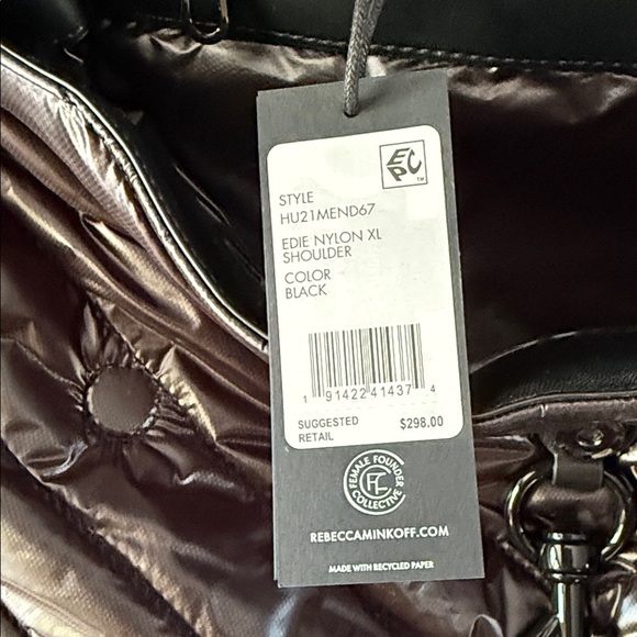 Black Quilted XL Chain Shoulder Bag Rebecca Minkoff - Picture 3 of 7